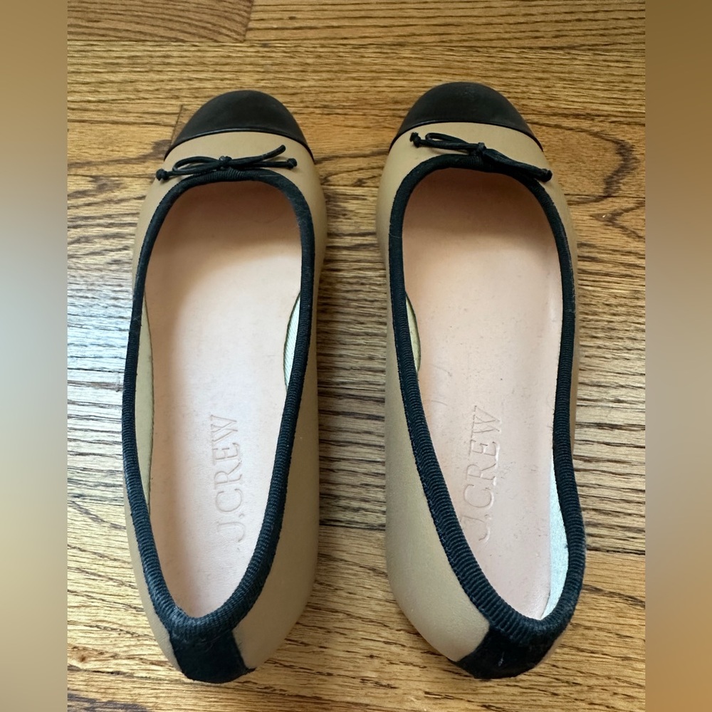 Zoe cap toe ballet flats in leather - Picture 5 of 9